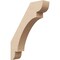 Ekena Millwork 3-inch W x 14-inch D x 18-inch H Olympic Rough Cedar Woodgrain TimberThane Knee Brace, Primed BRCUR03X14X18OLYRCPR - alternate 1